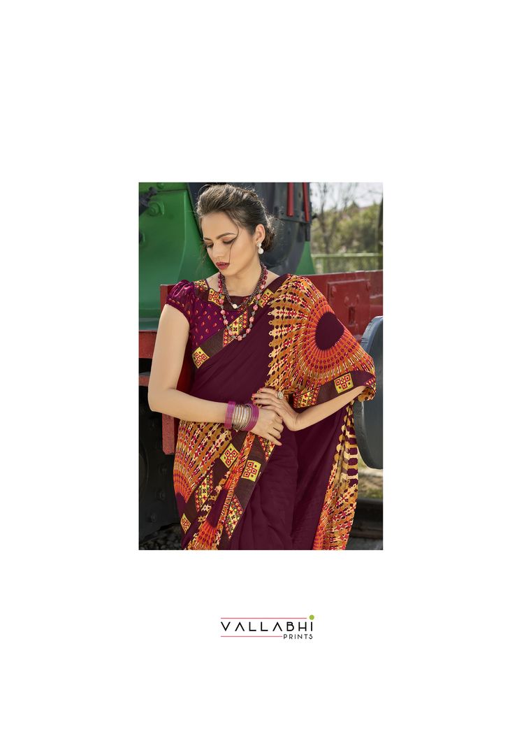 vallabhi prints gulaal georgette gorgeous look saree catalog