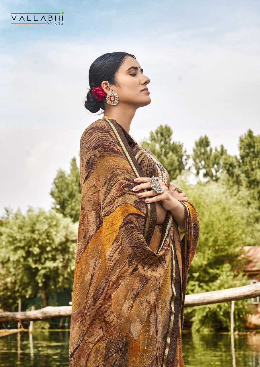 vallabhi prints toofan weightless graceful look saree catalog