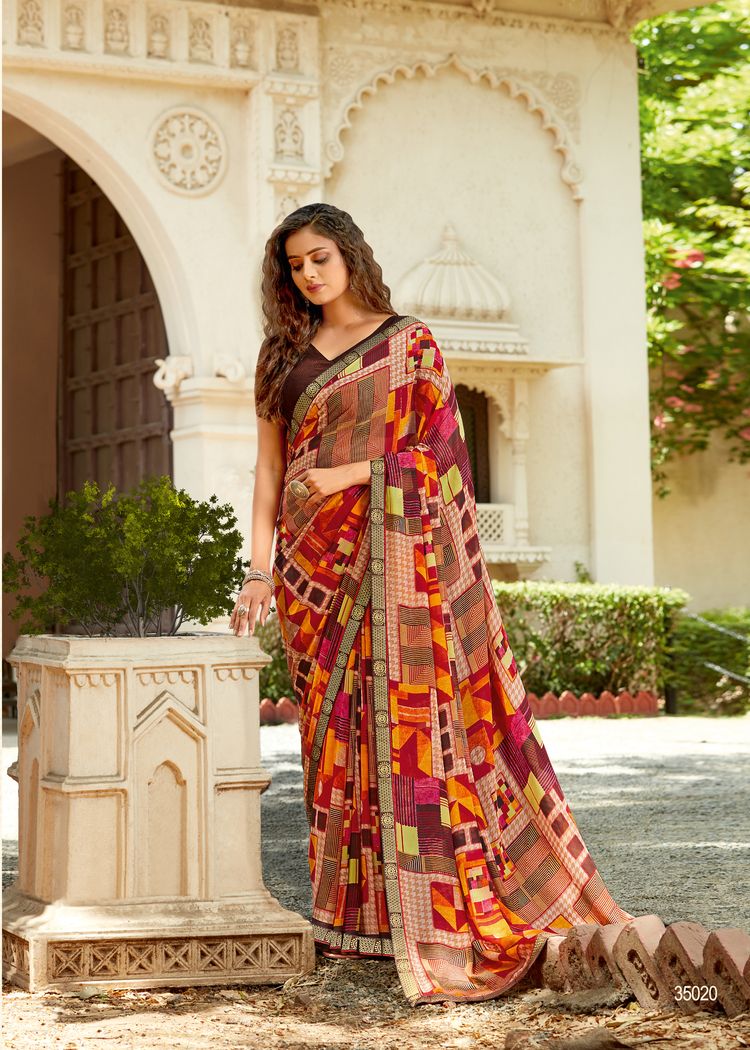 vallabhi prints  weightless regal print saree catalog