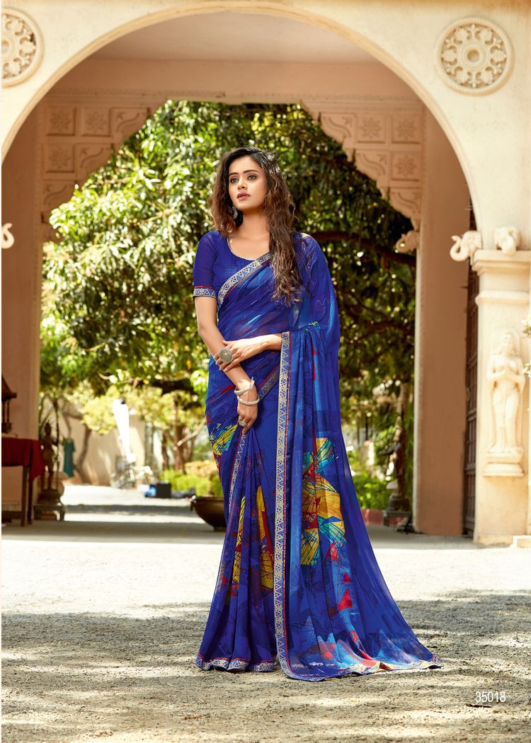 vallabhi prints  weightless regal print saree catalog