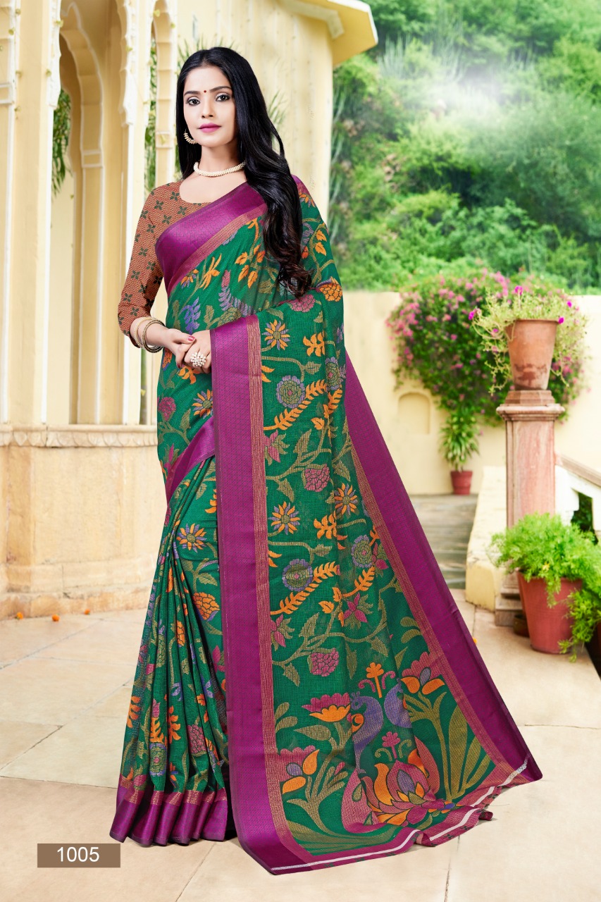 bansi  Brasso Silk 2 innovative style saree catalog