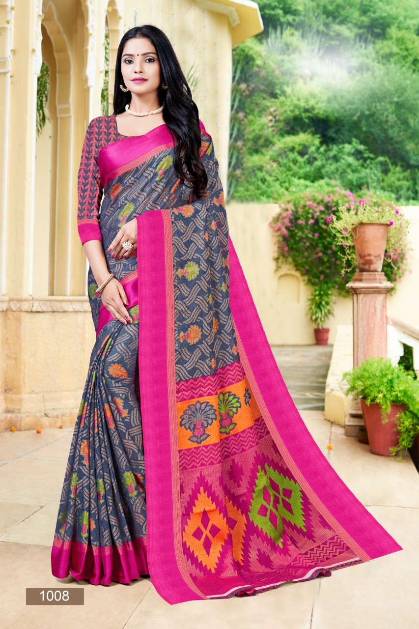 bansi  Brasso Silk 2 innovative style saree catalog