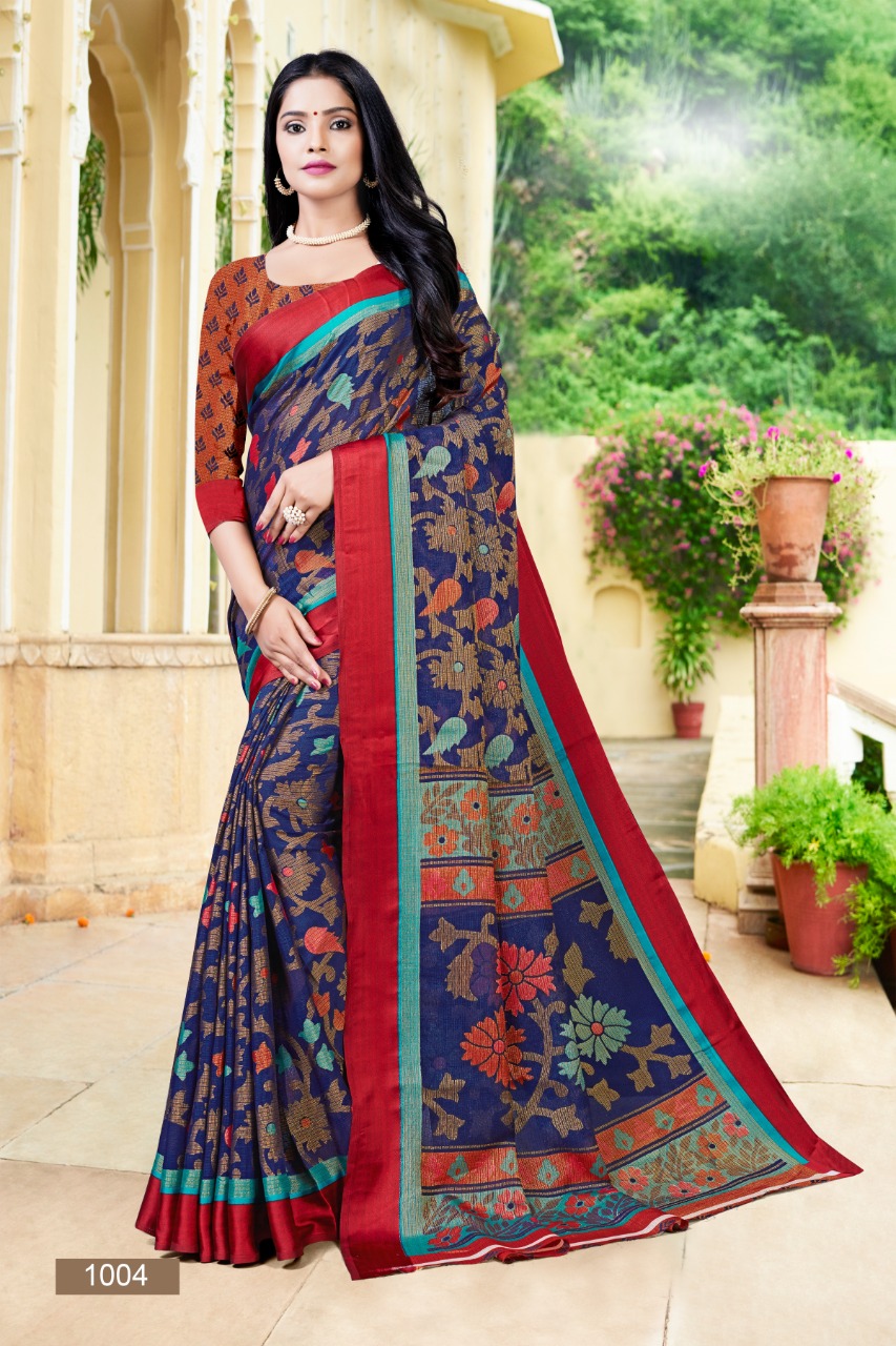 bansi  Brasso Silk 2 innovative style saree catalog