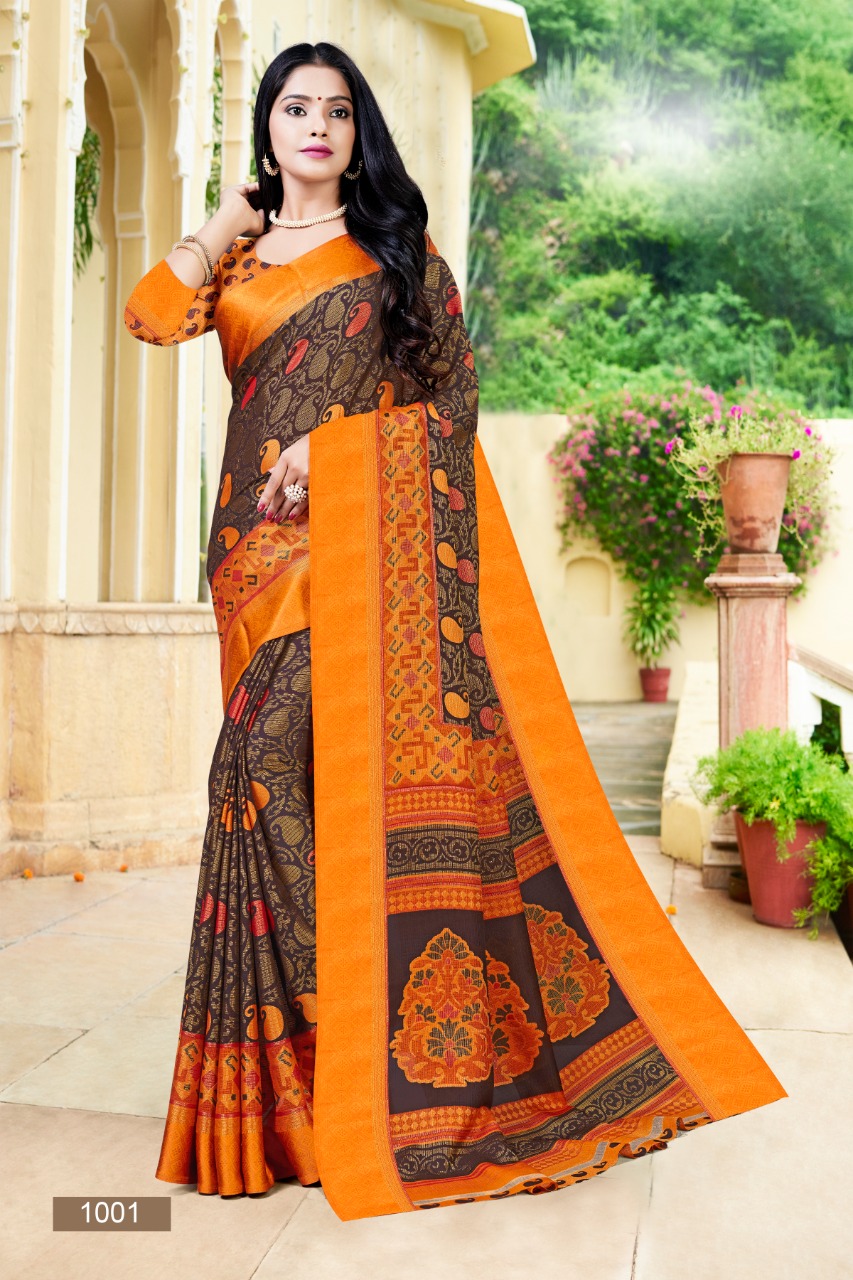 bansi  Brasso Silk 2 innovative style saree catalog