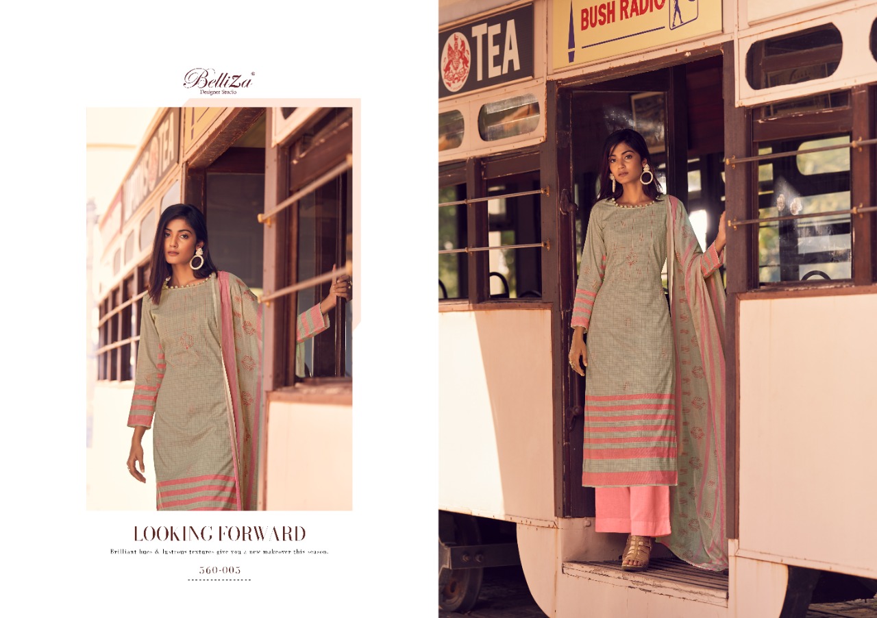 beliza desianer studio nazrana cotton astonishing print salwar suit catalog