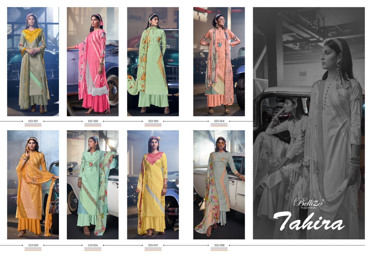 belliza designer studio tahira cotton authentic fabric salwar suit catalog