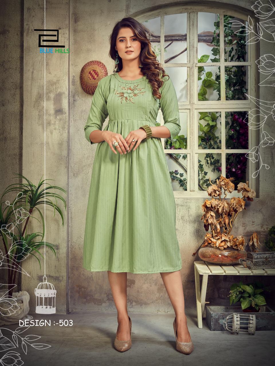 Blue hills good news vol 5 chinon graceful look kurti catalog