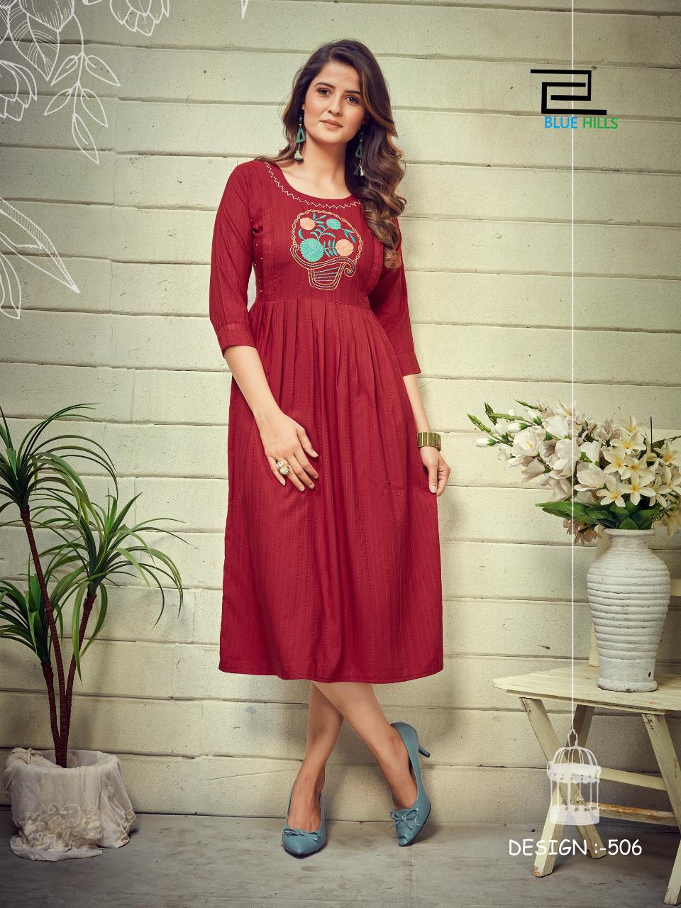 Blue hills good news vol 5 chinon graceful look kurti catalog