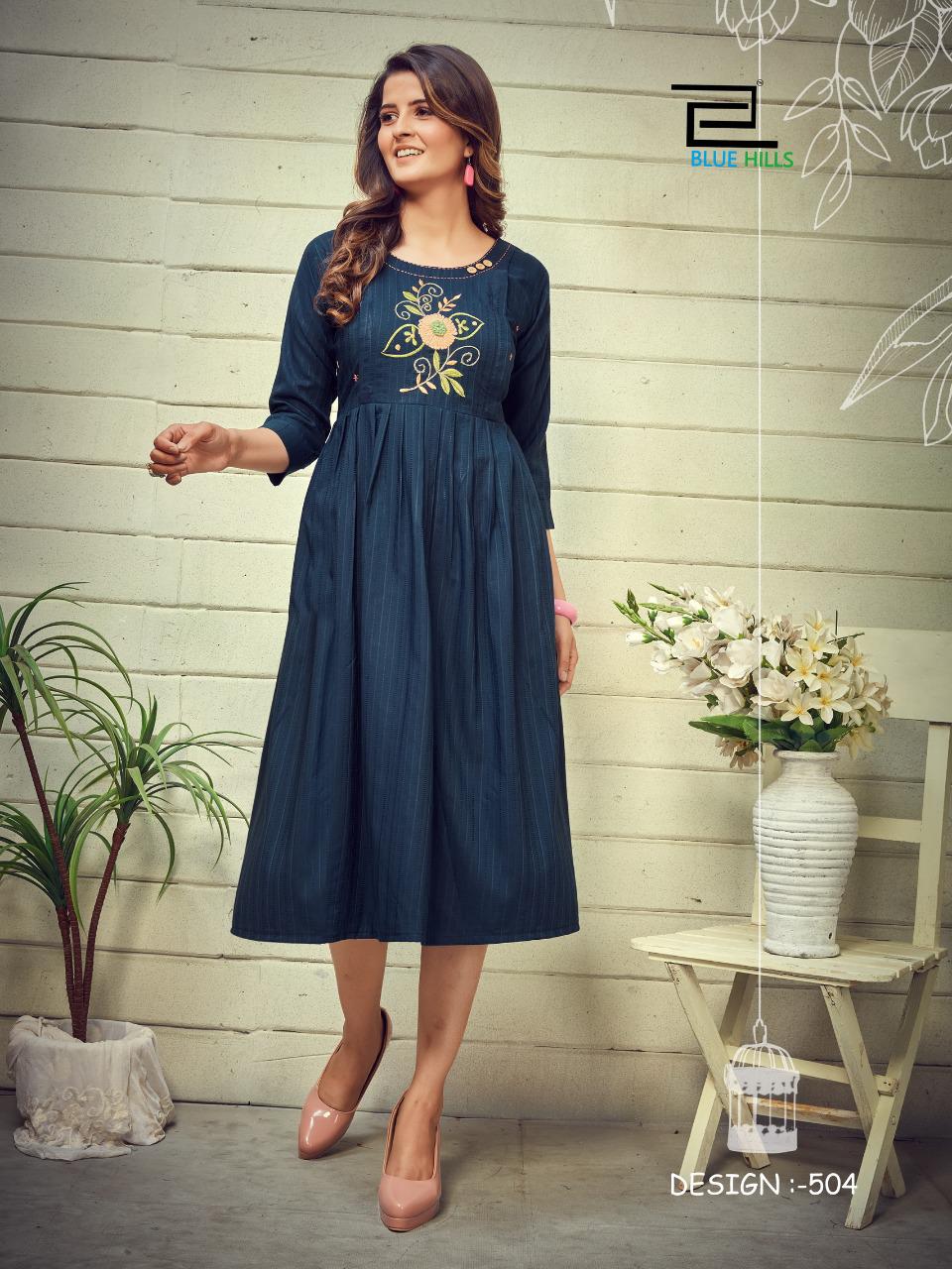 Blue hills good news vol 5 chinon graceful look kurti catalog