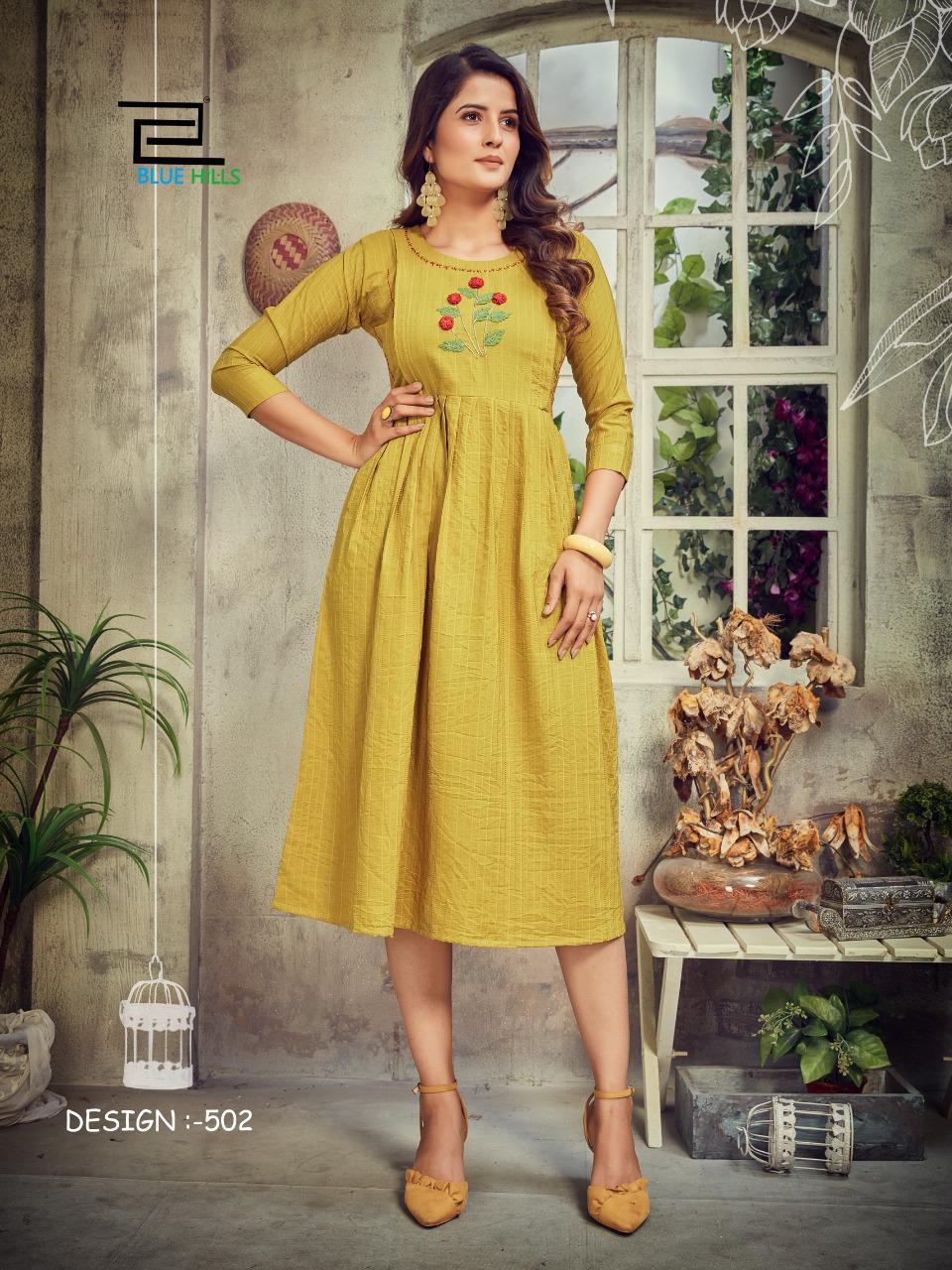 Blue hills good news vol 5 chinon graceful look kurti catalog