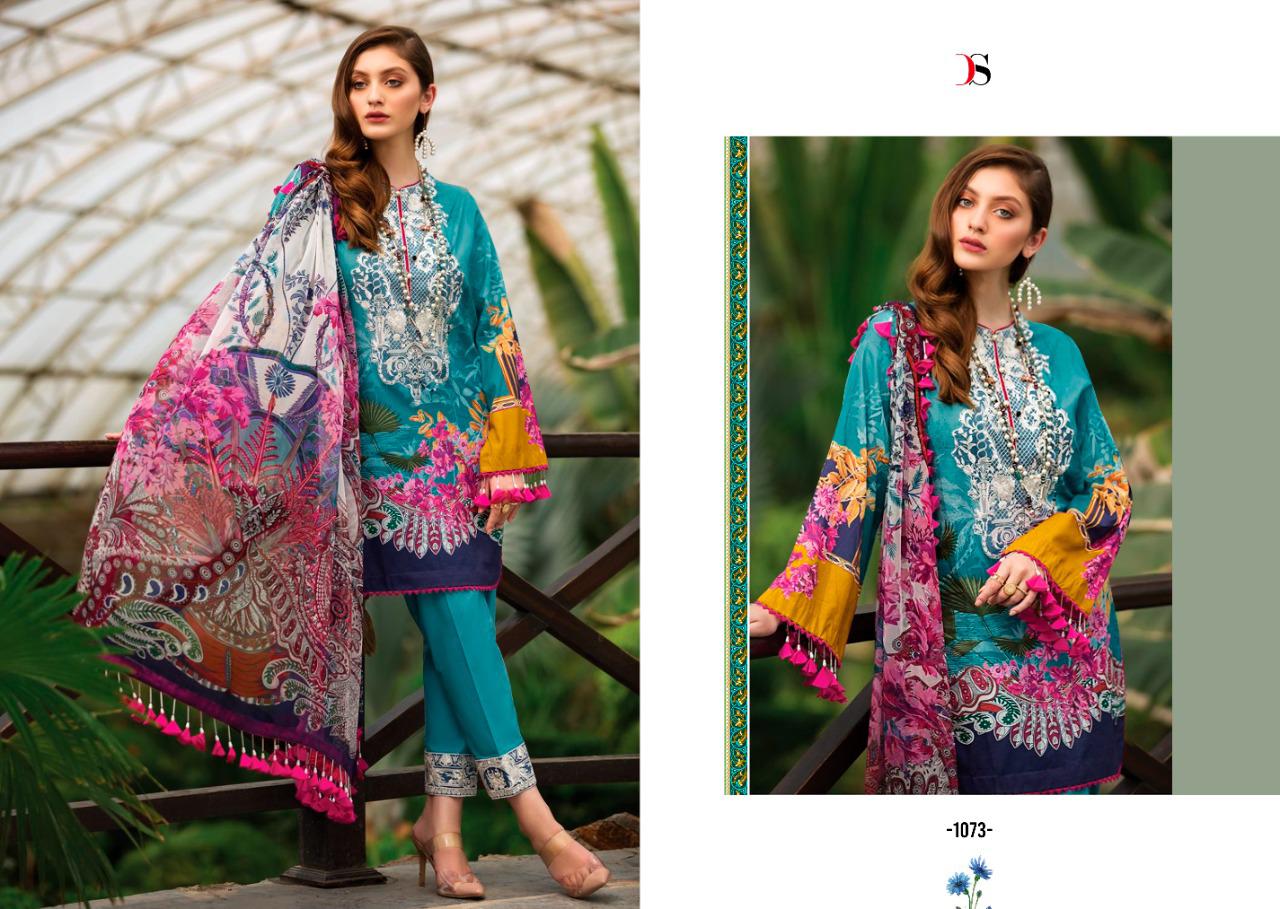 deepsy suit firdous 12 cotton catchy look salwar suit with chiffon dupatta catalog