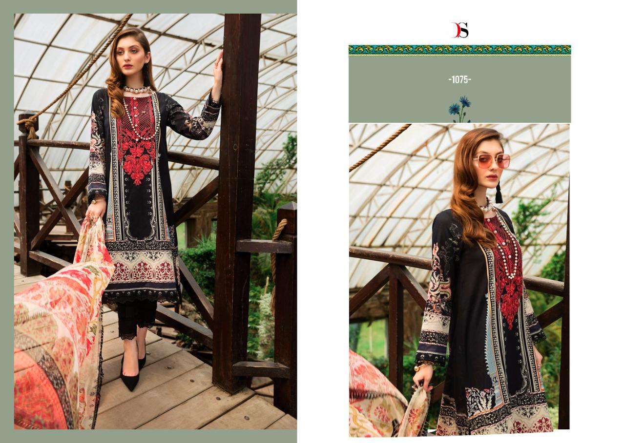 deepsy suit firdous 12 cotton catchy look salwar suit with chiffon dupatta catalog