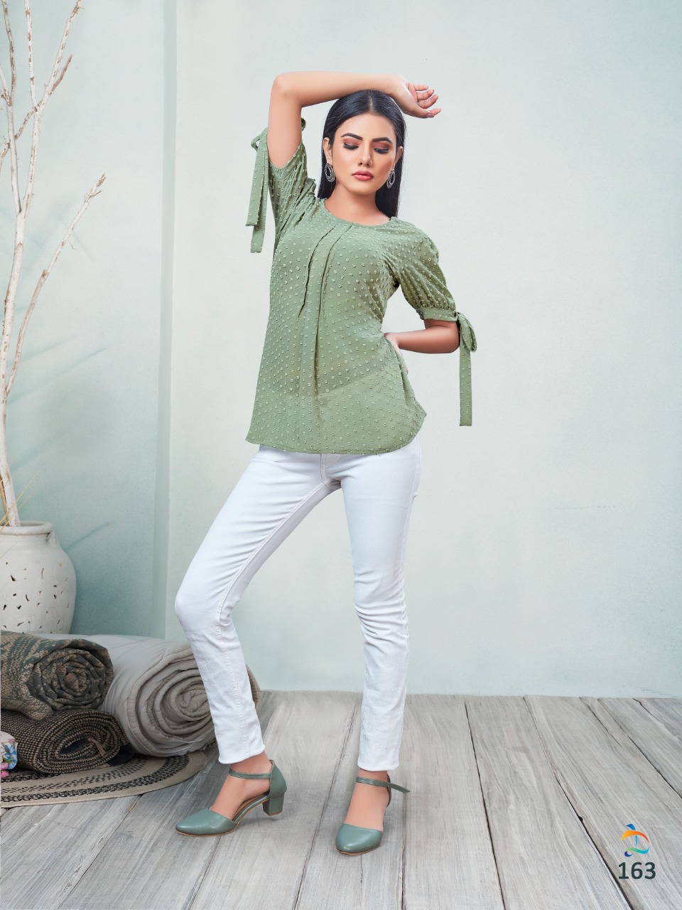 dovi fashion aleeza chiffon elegant kurti catalog