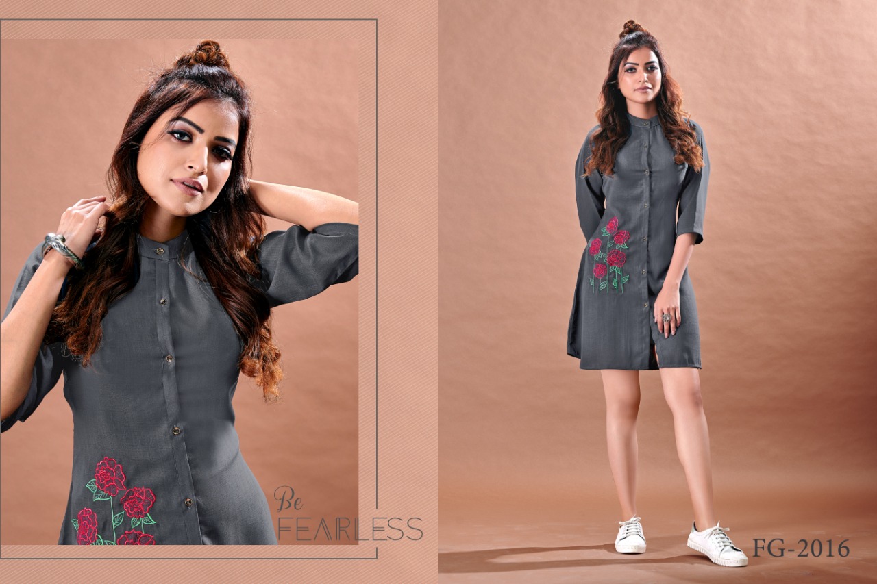 Fashion Galleria prism vol 1 Jentalmen With Hand Embroidery Work modern and stylish look kurti catalog