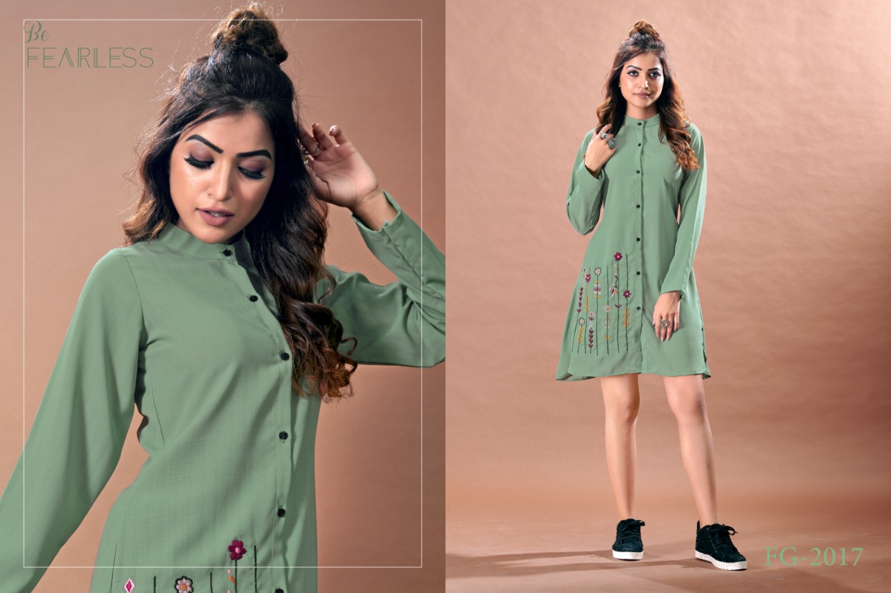 Fashion Galleria prism vol 1 Jentalmen With Hand Embroidery Work modern and stylish look kurti catalog