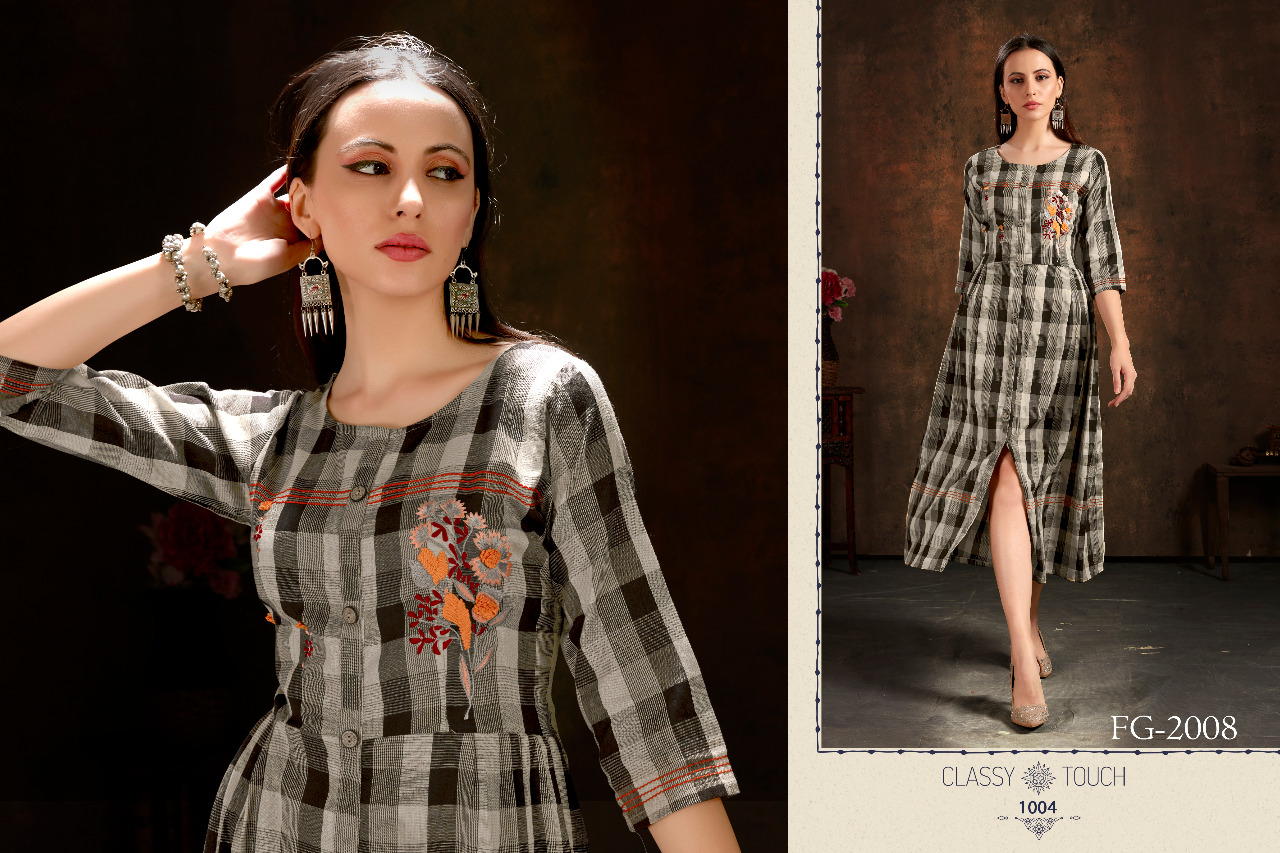 Fashion Galleria unlock vol 1 cotton catchy look frock style kurti catalog