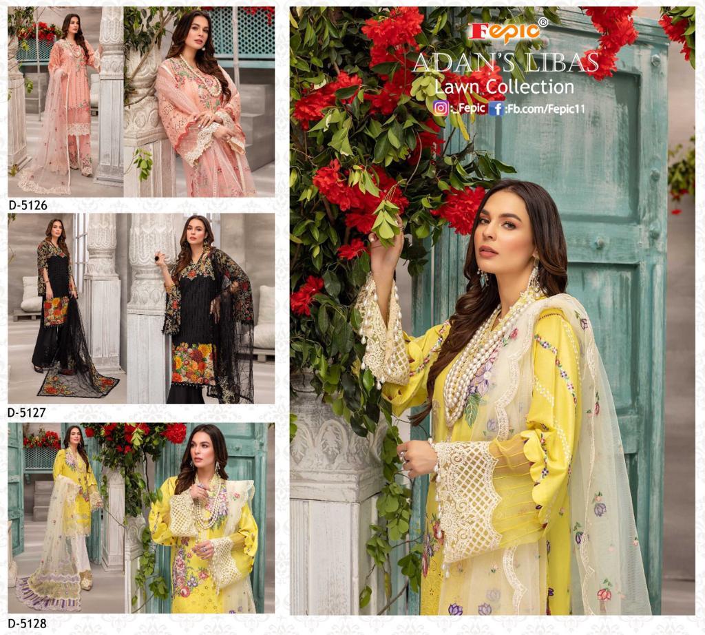 fepic rosemeen adans libas lawn collection cotton authentic fabric salwar suit catalog