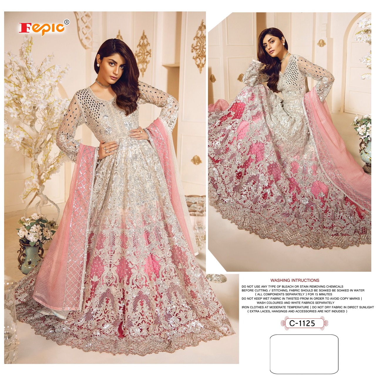 fepic rosemeen d no c 1125 net catchy look salwar suit single