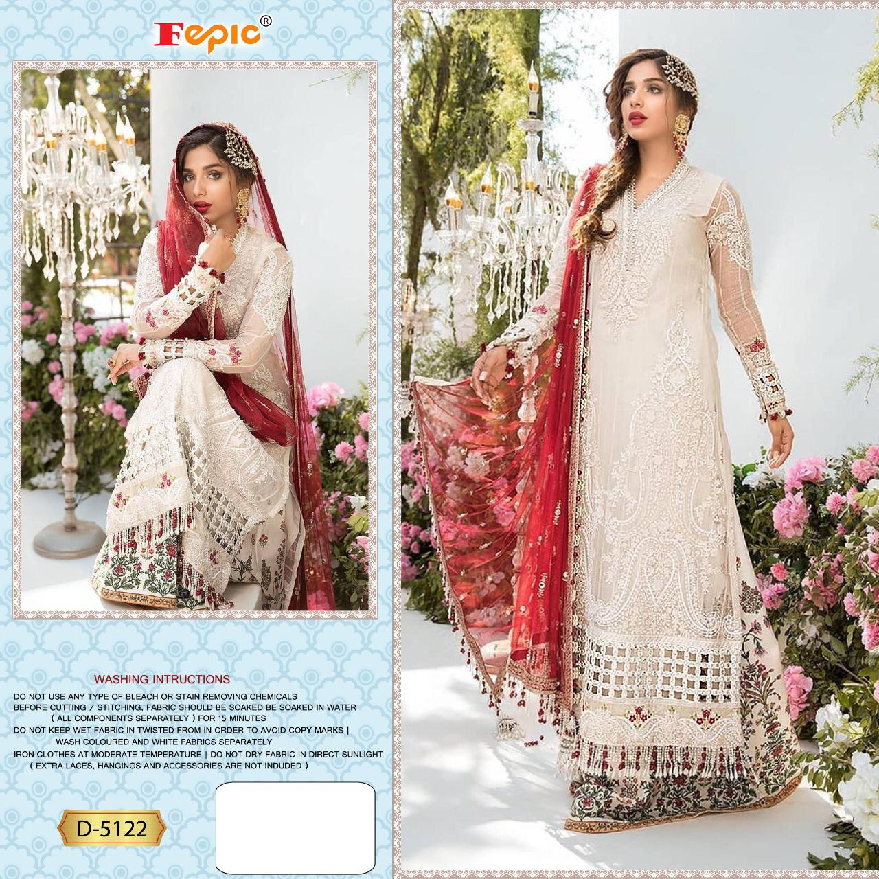 fepic rosemeen d 5122 georgette festive look salwar suit singal