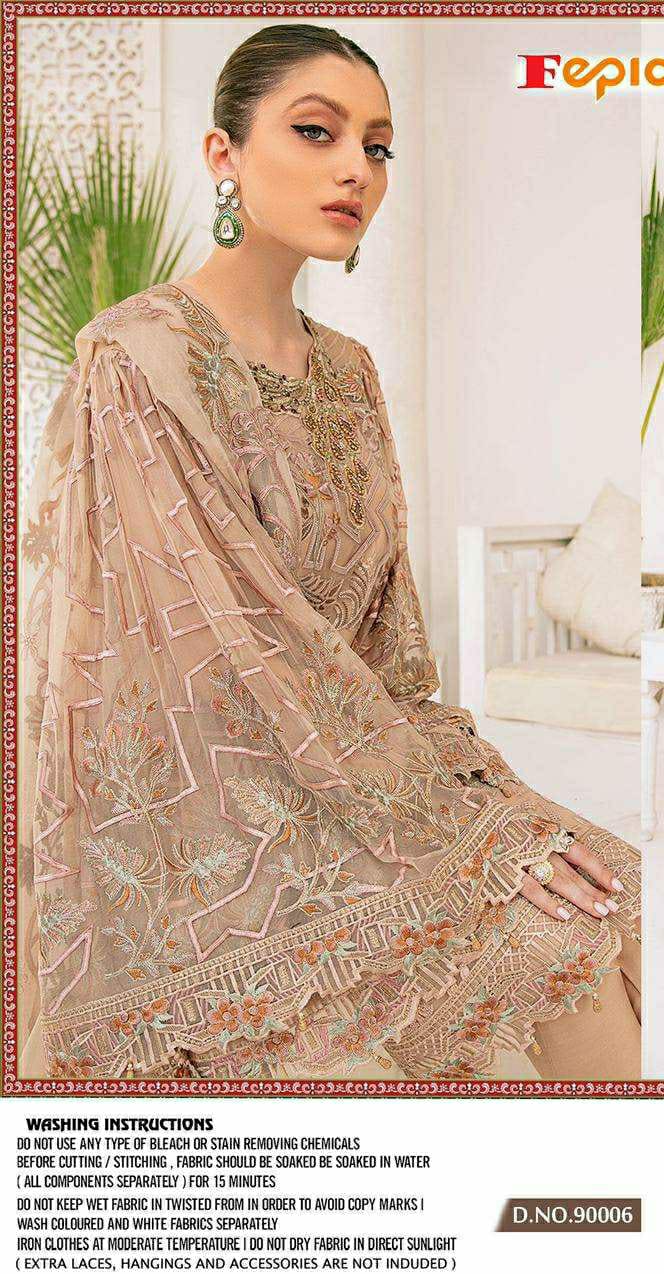 fepic rosemeen florence d no 90006 georgette decent look salwar suit single