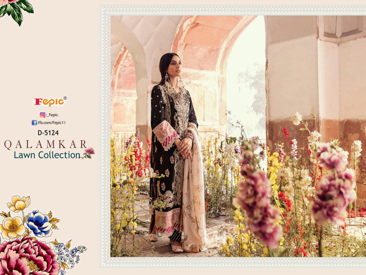 fepic rosemeen qalamkaar lawn collection cotton catchy look salwar suit catalog