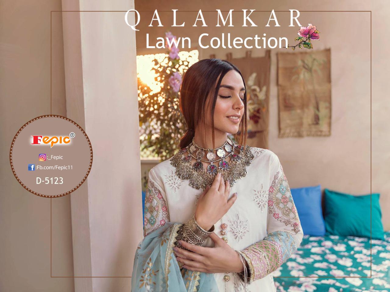 fepic rosemeen qalamkaar lawn collection cotton catchy look salwar suit catalog