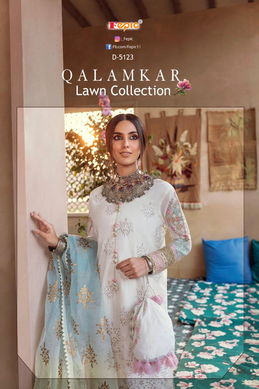 fepic rosemeen qalamkaar lawn collection cotton catchy look salwar suit catalog