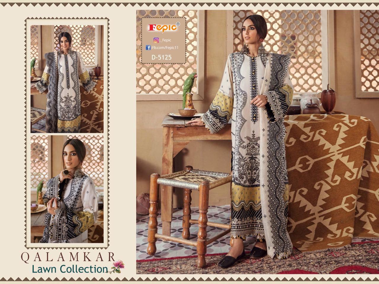 fepic rosemeen qalamkaar lawn collection cotton catchy look salwar suit catalog