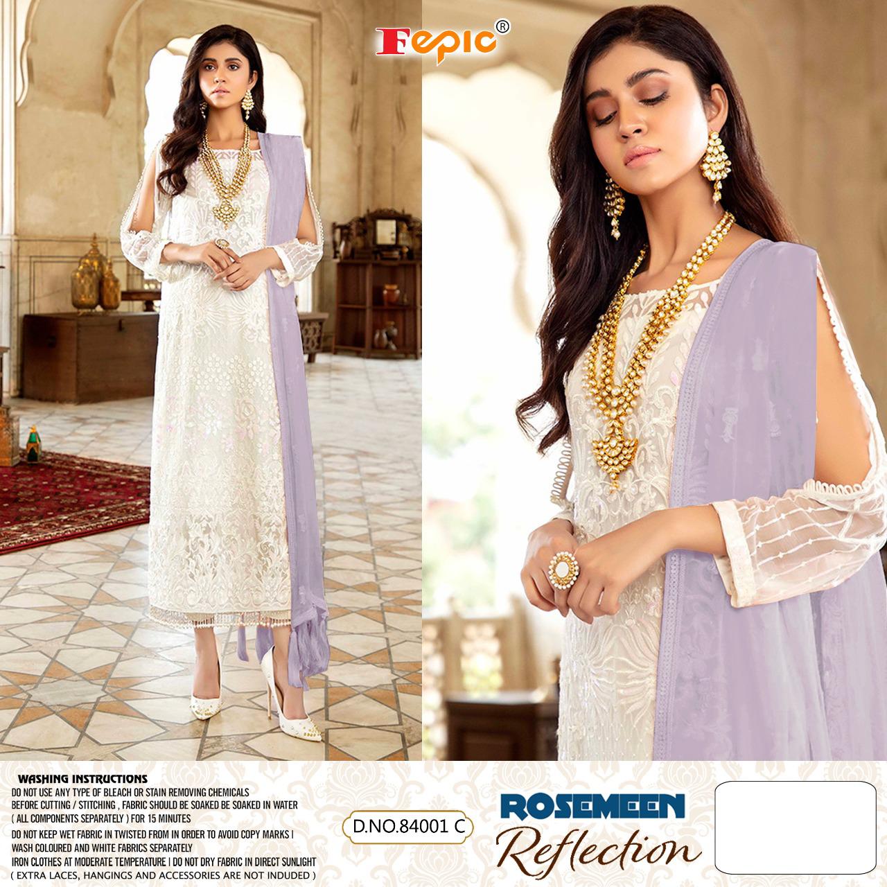 FEPIC rosemeen 84001 C Salwar Kameez Georgget Singles