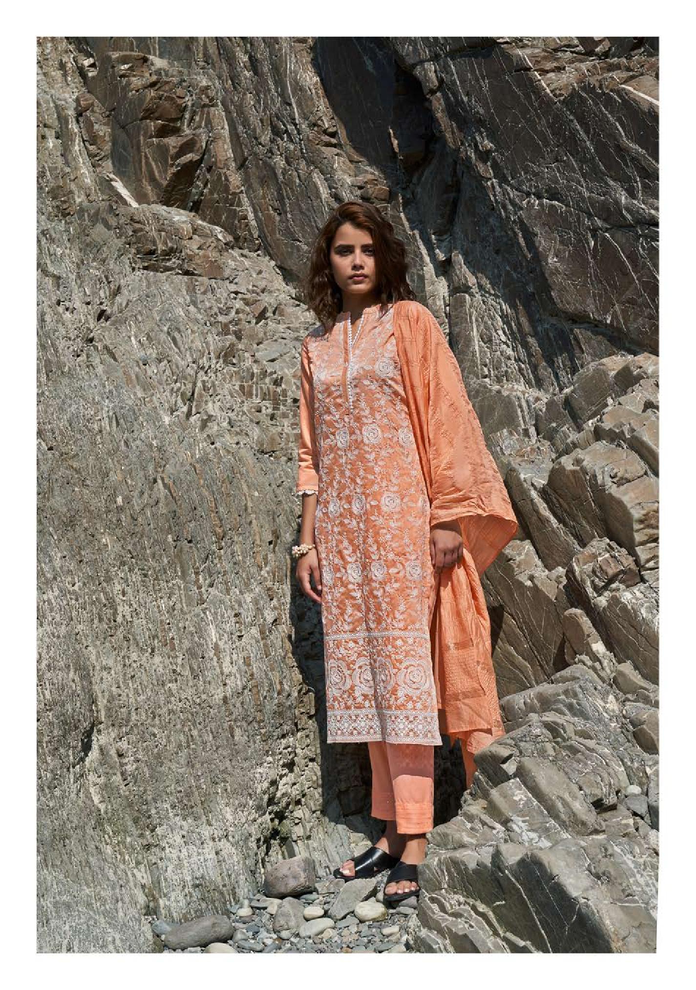 four buttons pearl 3 viscose gorgeous look kurti with bottom dupatta catalog