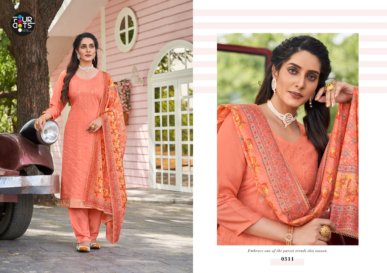 fourdots aloka muslin astonish look salwar suit catalog