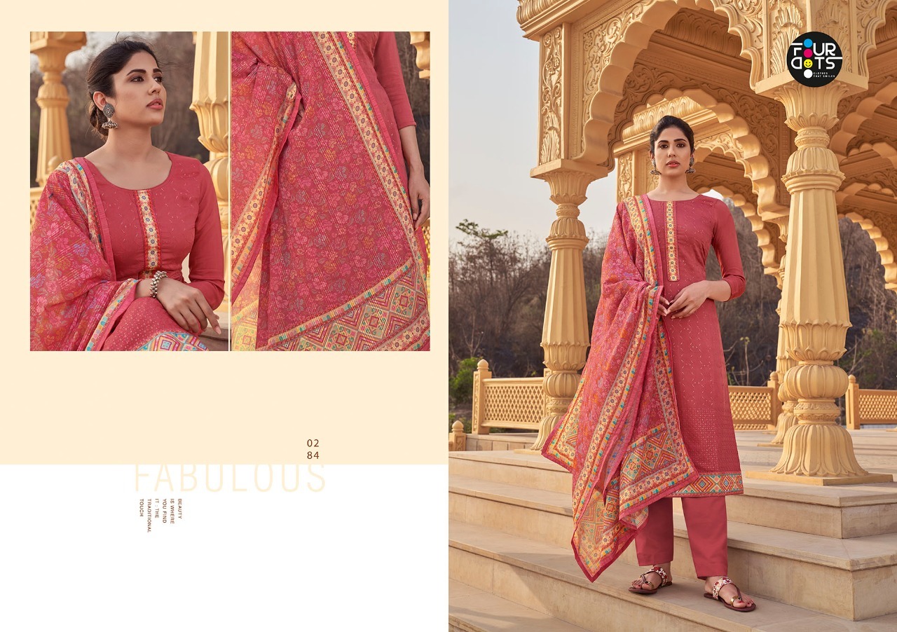 fourdots tahira muslin astonish look salwar suit catalog