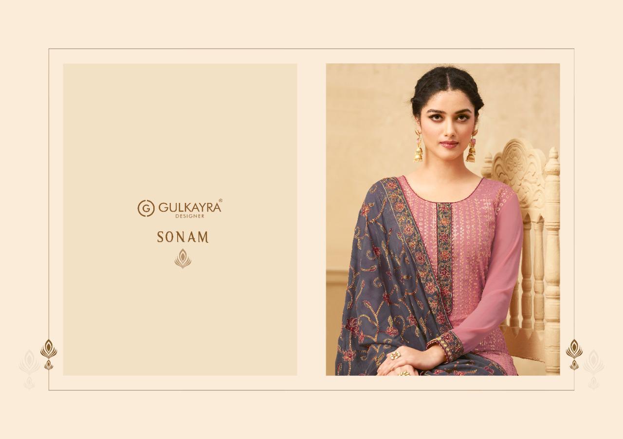 Gulkayra Designer sonam georgette regal look salwar suit catalog OLD