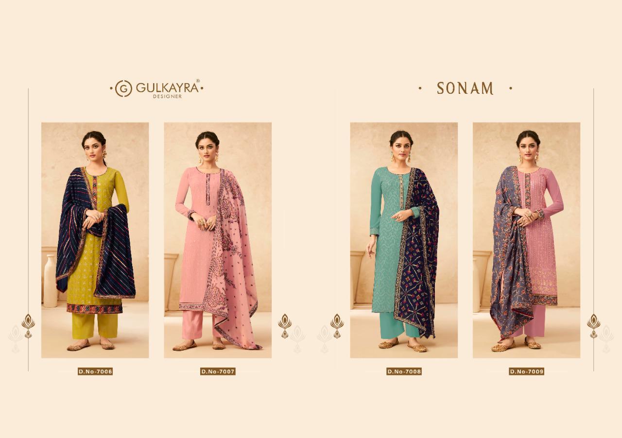 Gulkayra Designer sonam georgette regal look salwar suit catalog OLD