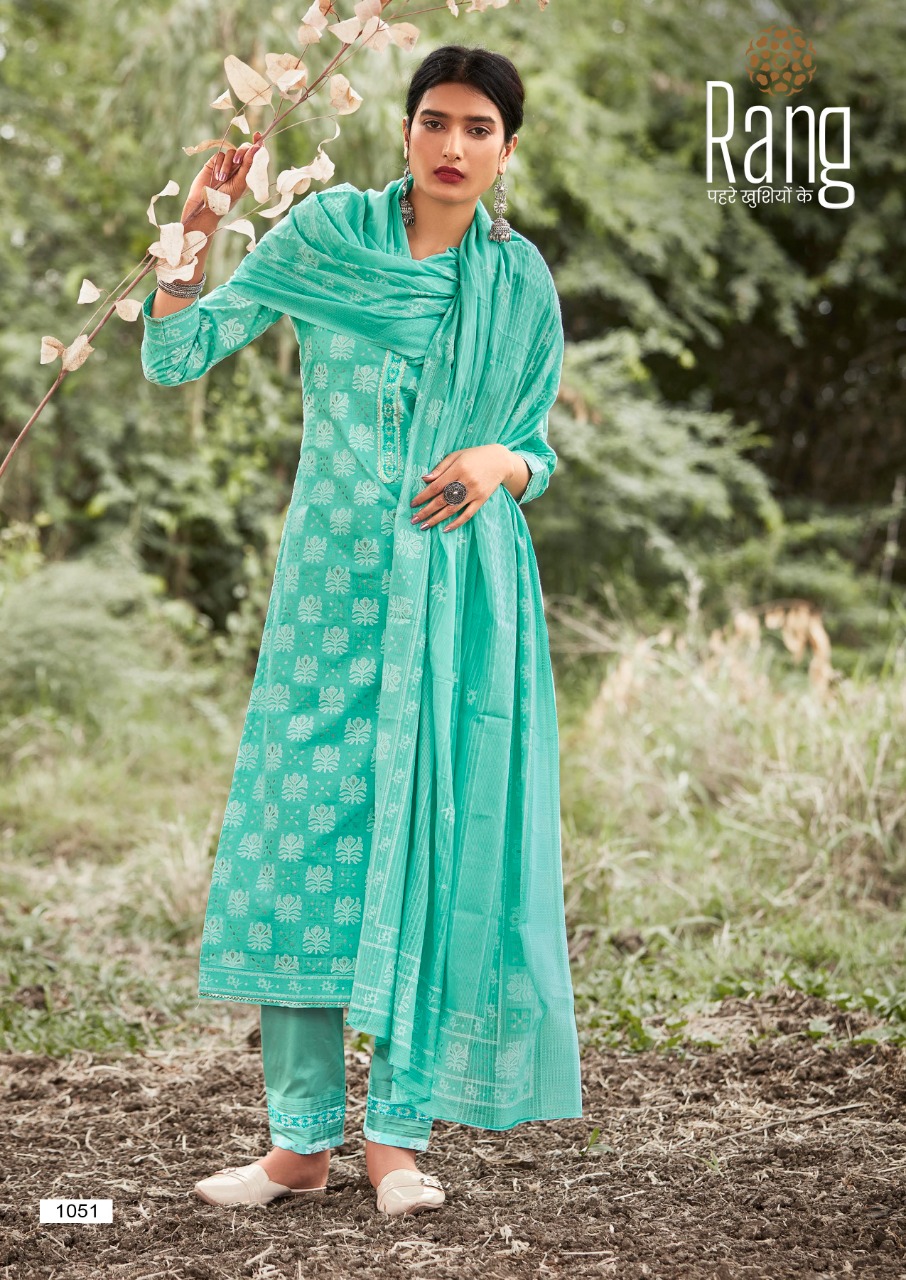 Kalaroop by Kajree atrangi cotton innovative look kurti pant with dupatta catalog