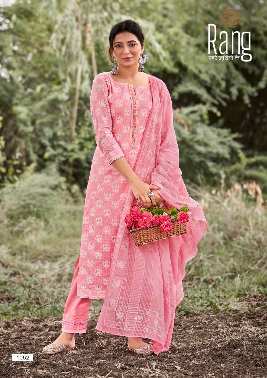 Kalaroop by Kajree atrangi cotton innovative look kurti pant with dupatta catalog