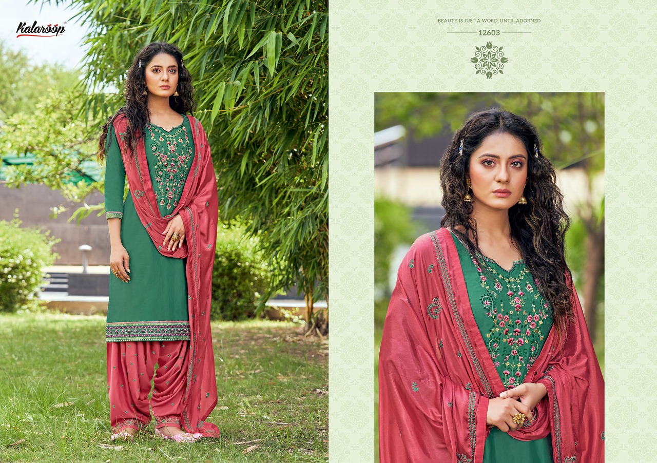 Kalaroop by Kajree fashion of patiyla Vol 31 jam silk elegant style patiyala kurti with dupatta catalog