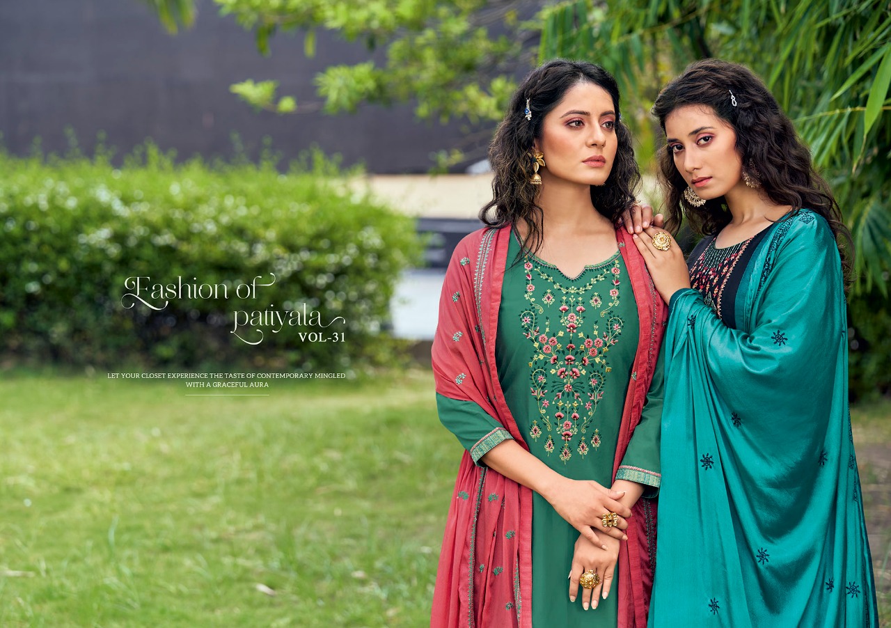 Kalaroop by Kajree fashion of patiyla Vol 31 jam silk elegant style patiyala kurti with dupatta catalog