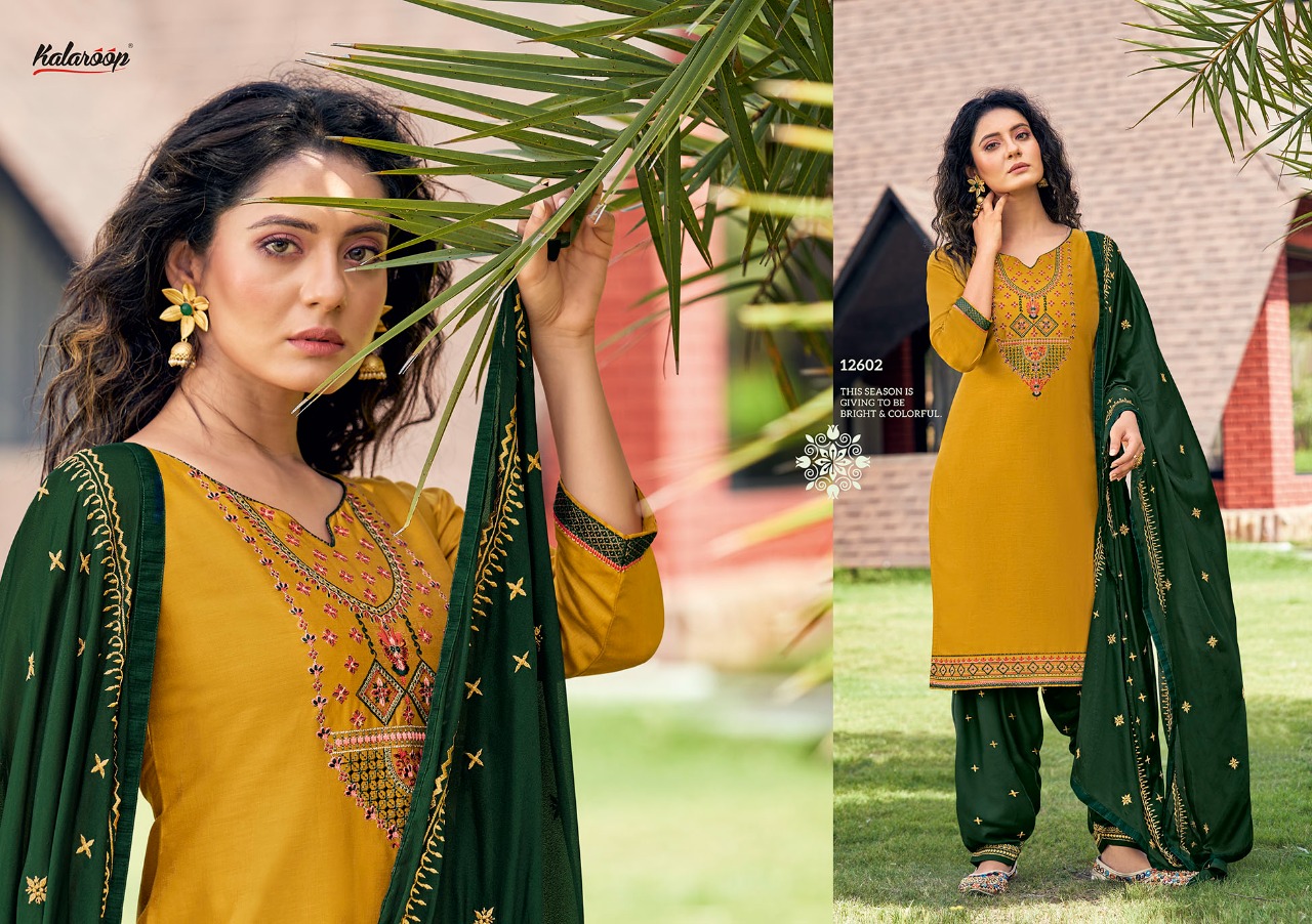 Kalaroop by Kajree fashion of patiyla Vol 31 jam silk elegant style patiyala kurti with dupatta catalog