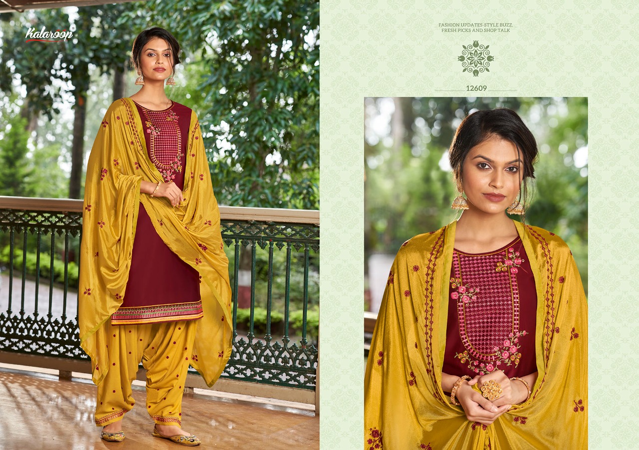 Kalaroop by Kajree fashion of patiyla Vol 31 jam silk elegant style patiyala kurti with dupatta catalog