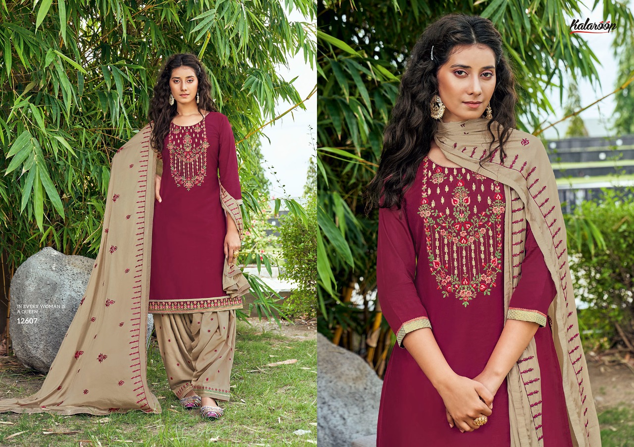 Kalaroop by Kajree fashion of patiyla Vol 31 jam silk elegant style patiyala kurti with dupatta catalog