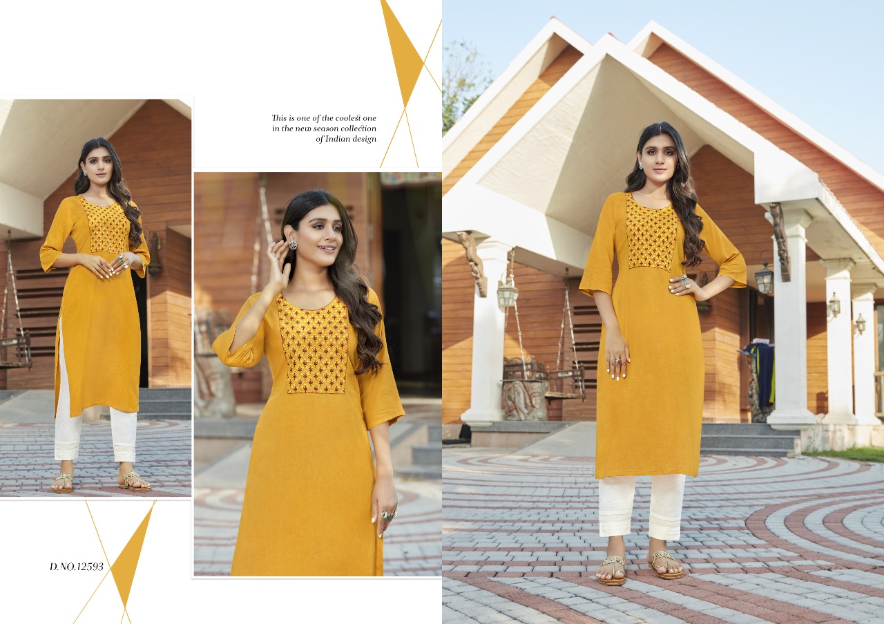 Kalaroop by Kajree Harlee rayon  innovative look kurti  catalog