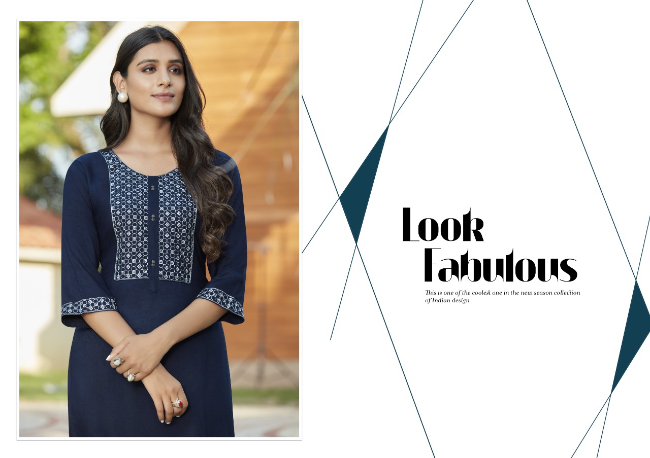 Kalaroop by Kajree Harlee rayon  innovative look kurti  catalog