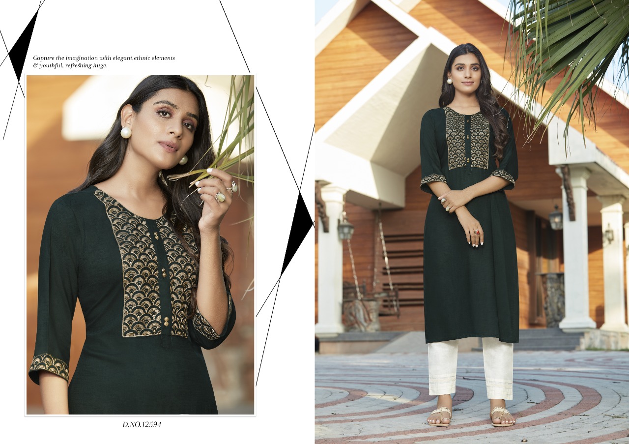 Kalaroop by Kajree Harlee rayon  innovative look kurti  catalog