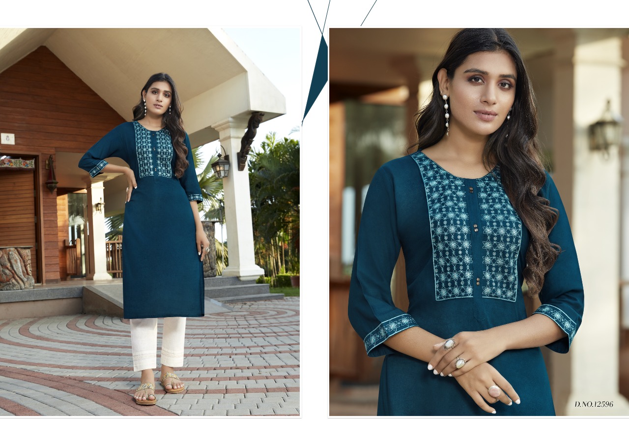 Kalaroop by Kajree Harlee rayon  innovative look kurti  catalog