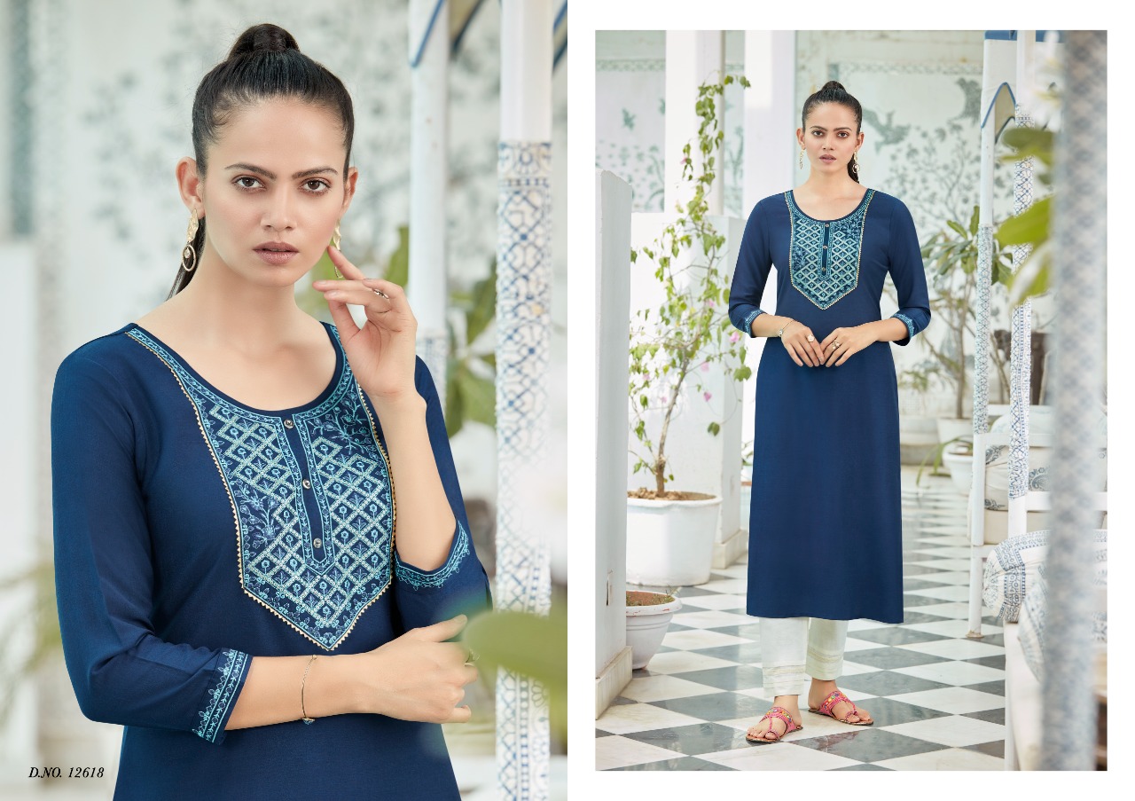 Kalaroop by Kajree kites vol 2 silk catchy look kurti  catalog