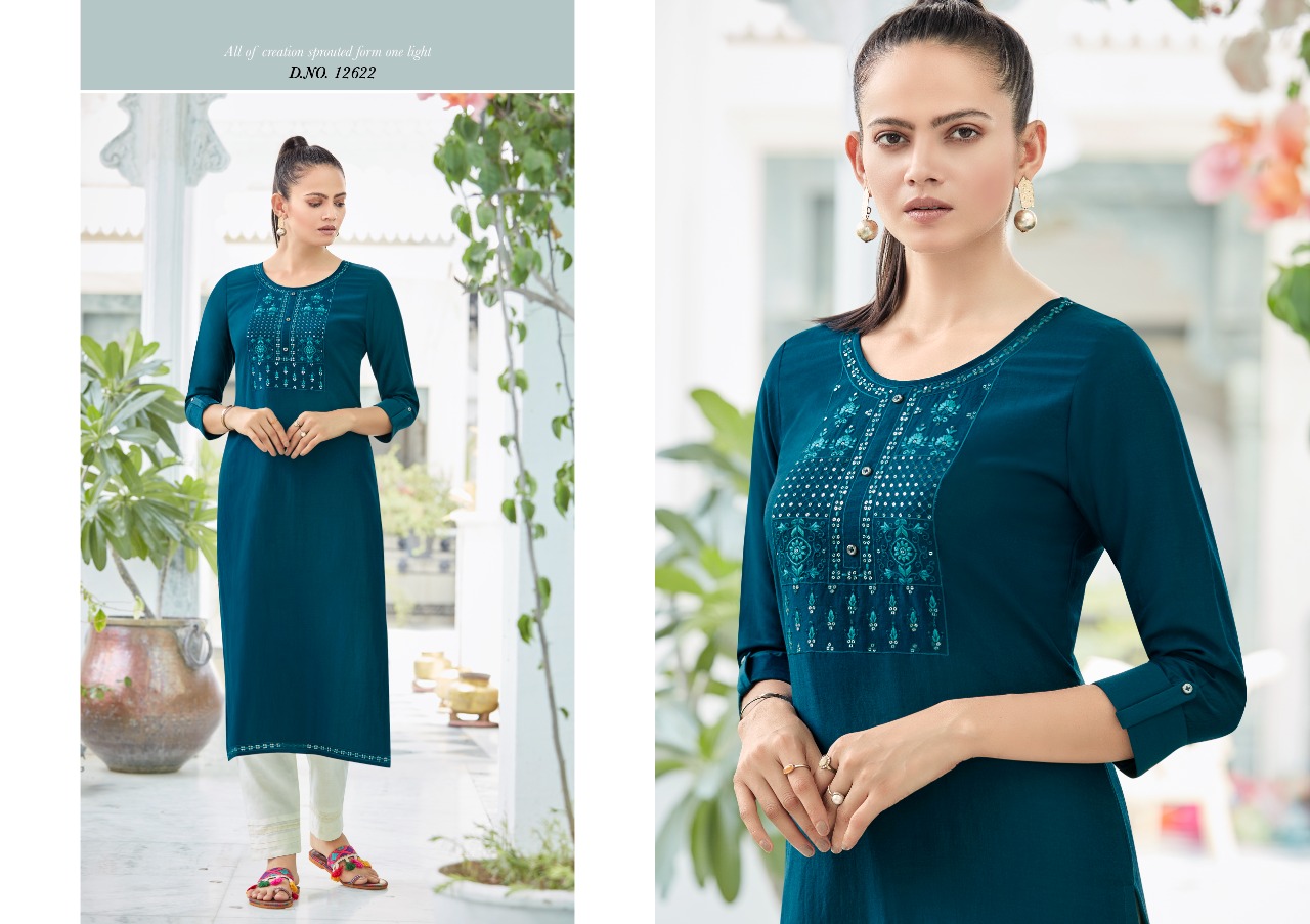 Kalaroop by Kajree kites vol 2 silk catchy look kurti  catalog