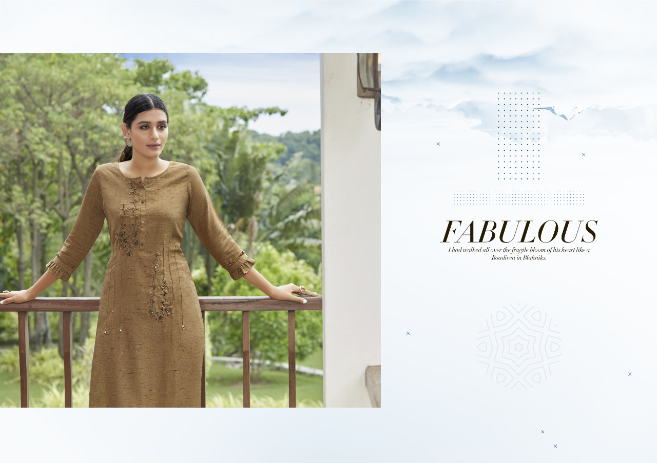 Kalaroop by Kajree pears rayon innovative look kurti  catalog