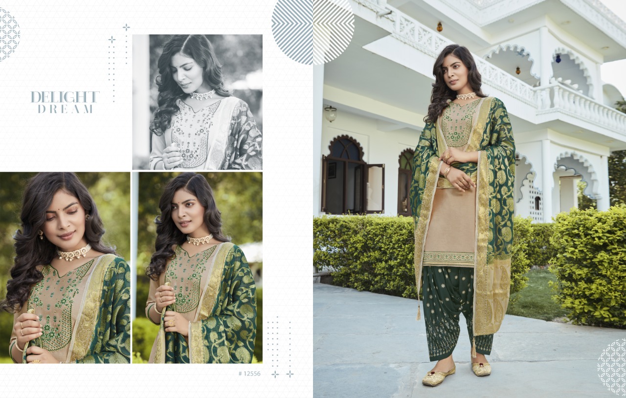 Kalaroop by Kajree Suvarna by Patiyala Vol 5 jam silk elegant style patiyala kurti with dupatta catalog