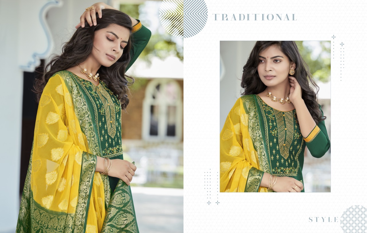 Kalaroop by Kajree Suvarna by Patiyala Vol 5 jam silk elegant style patiyala kurti with dupatta catalog